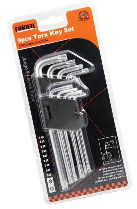 Κλειδιά Torx - 9pcs - Finder - 193123 Κλειδιά Torx - 9pcs - Finder - 193123
